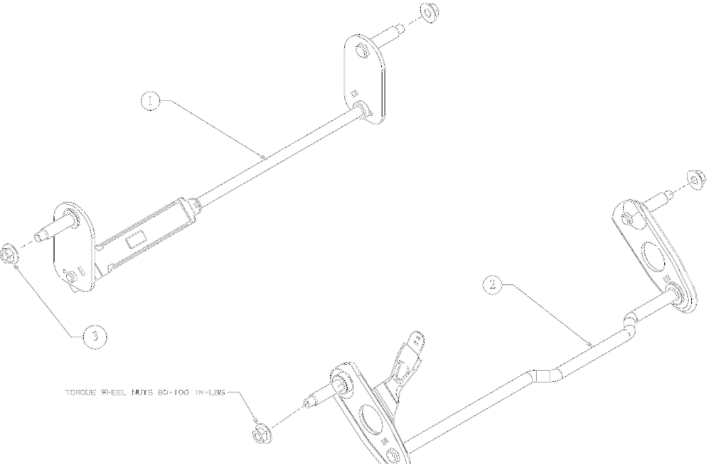 Axles Diagram and Parts List for 12A-B1BE752 2022 Yard Machines Lawn Mower